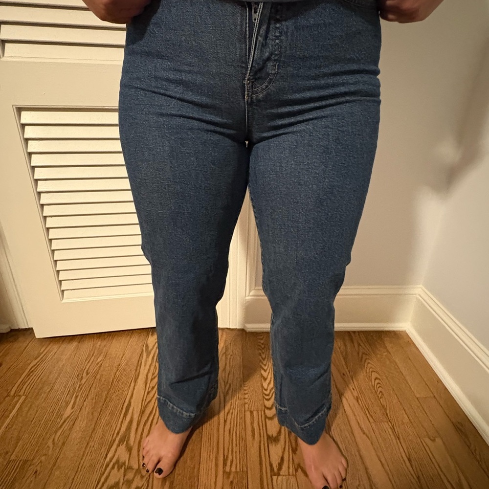 J. Crew Women's Straight Leg Blue Jeans